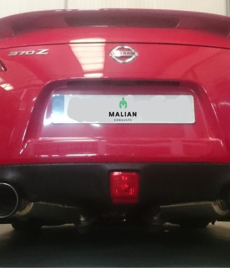 Performance Exhaust Backboxes for Nissan 370Z 3.7 V6, Dual 4.5" Tailpipes