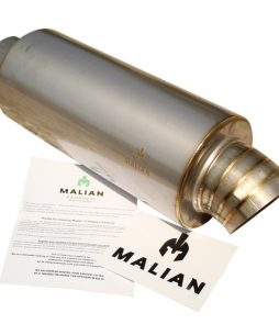 3.5" Dolphin tail Rear Exhaust Box 3" inlet
