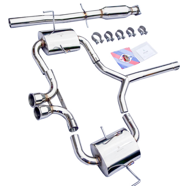 Manzo USA Mini Cooper Hatch R53 Stainless Steel Catback Exhaust System 