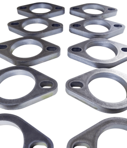 10 PACK - 2" Bore Mild Steel Exhaust Flange with 2 x Elongated Holes, 10mm Thick