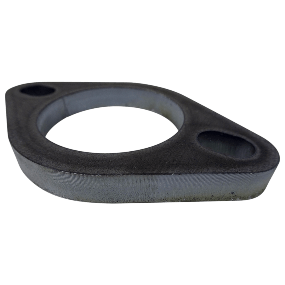 2" Bore Mild Steel Exhaust Flange with 2 x Elongated Holes, 10mm Thick