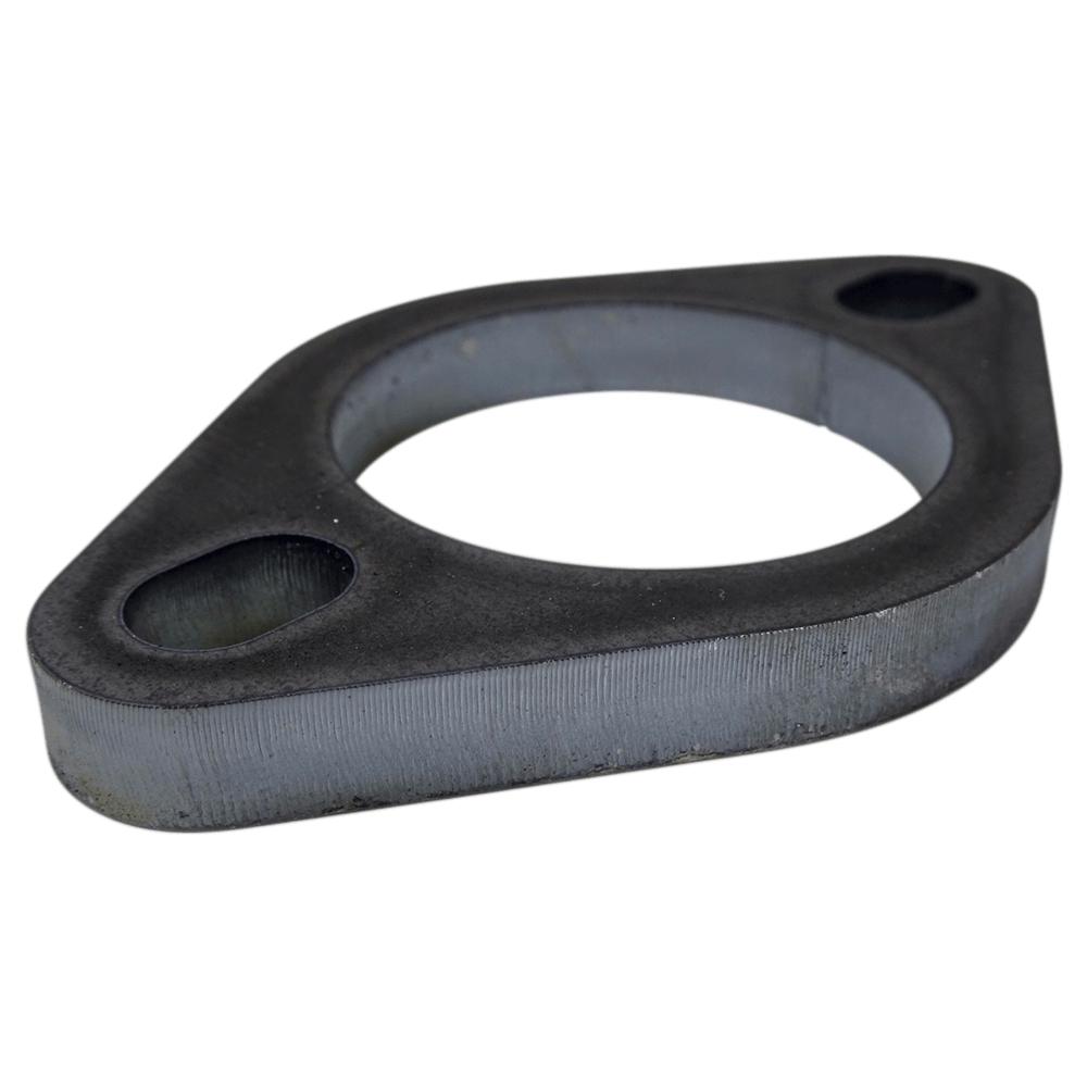 2" Bore Mild Steel Exhaust Flange with 2 x Elongated Holes, 10mm Thick