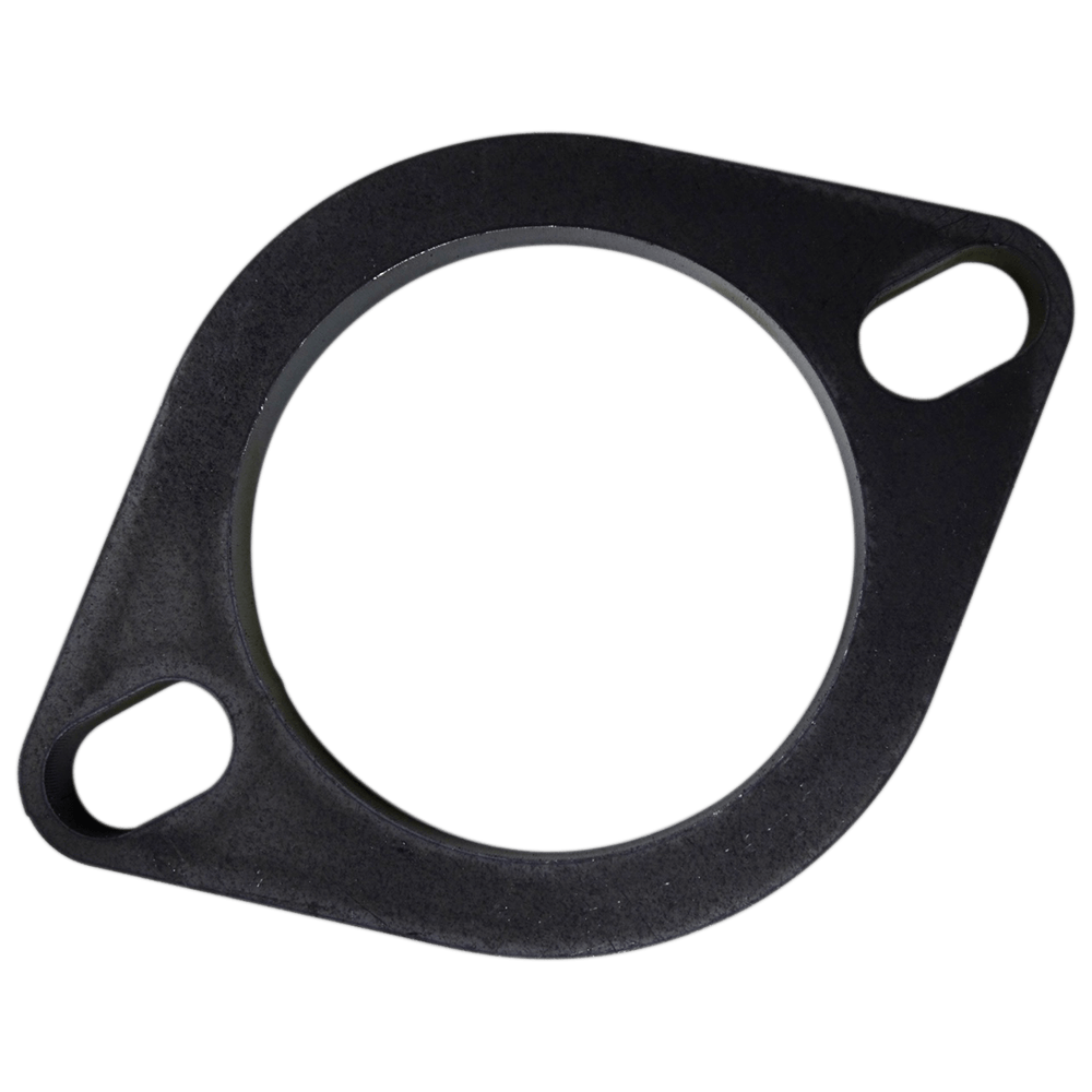 2.5" (63.5mm) Bore Mild Steel Exhaust Flange with 2 x Elongated Holes, 10mm Thick