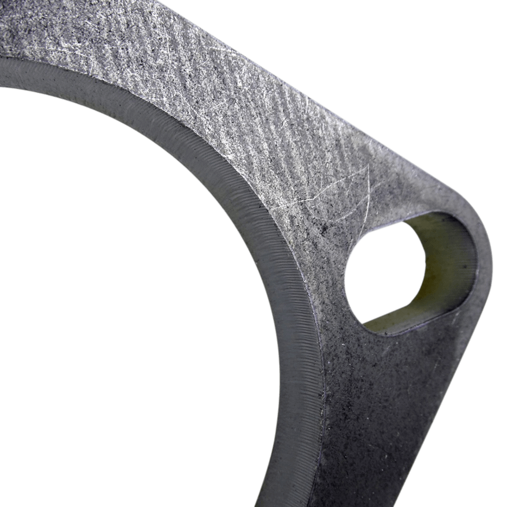 2.5" (63.5mm) Bore Mild Steel Exhaust Flange with 2 x Elongated Holes, 10mm Thick