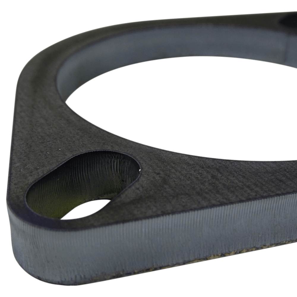 3" (76.2mm) Bore Mild Steel Exhaust Flange with 2 x Elongated Holes, 10mm Thick