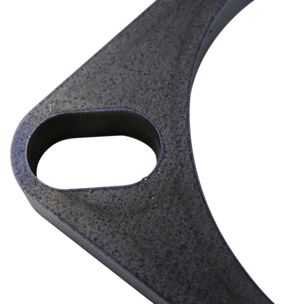 3" (76.2mm) Bore Mild Steel Exhaust Flange with 2 x Elongated Holes, 10mm Thick