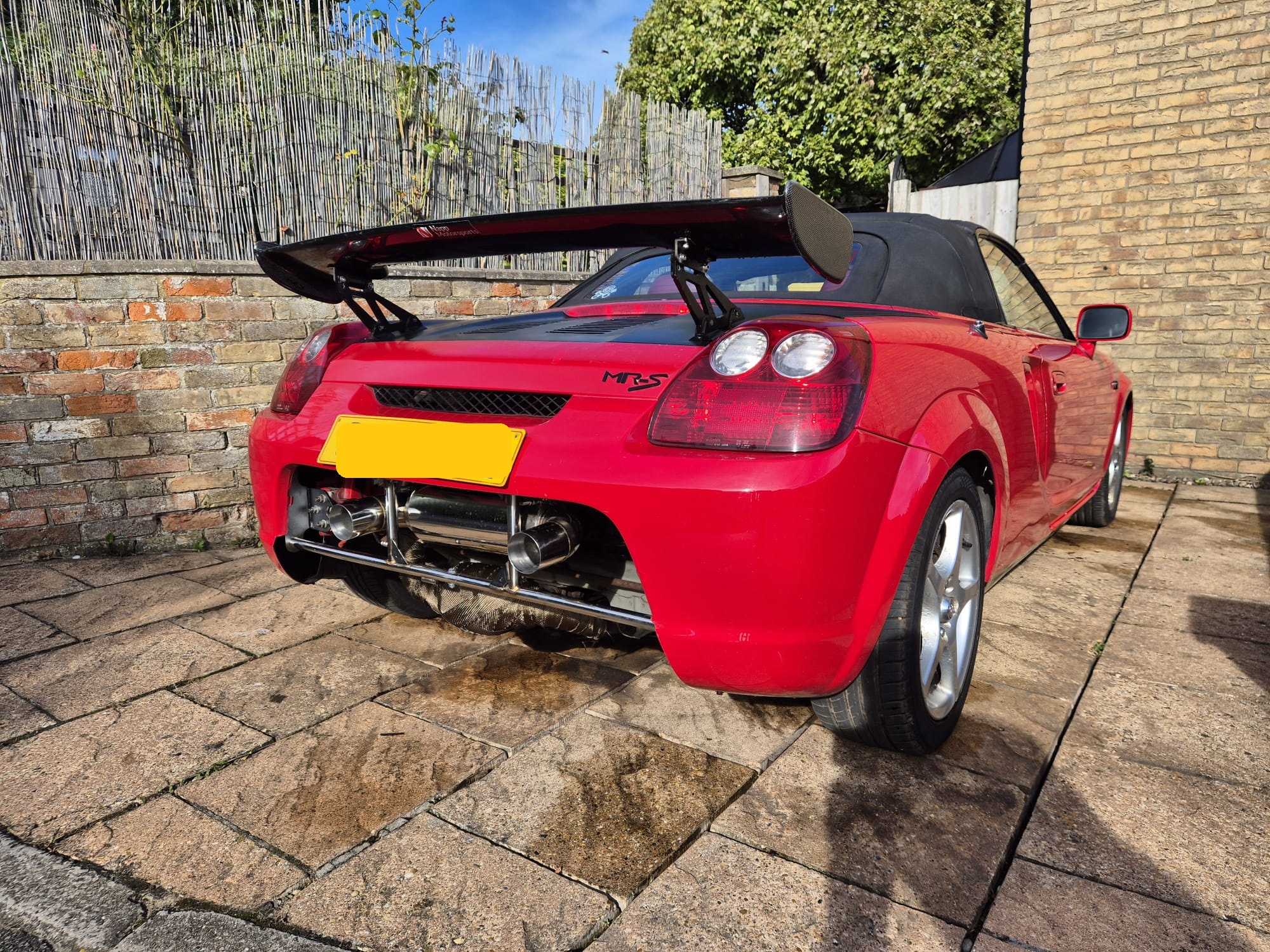 Toyota MR2 Mk3 Spyder ZZW30 2.5″ Bumper Exit Catback Exhaust, 99