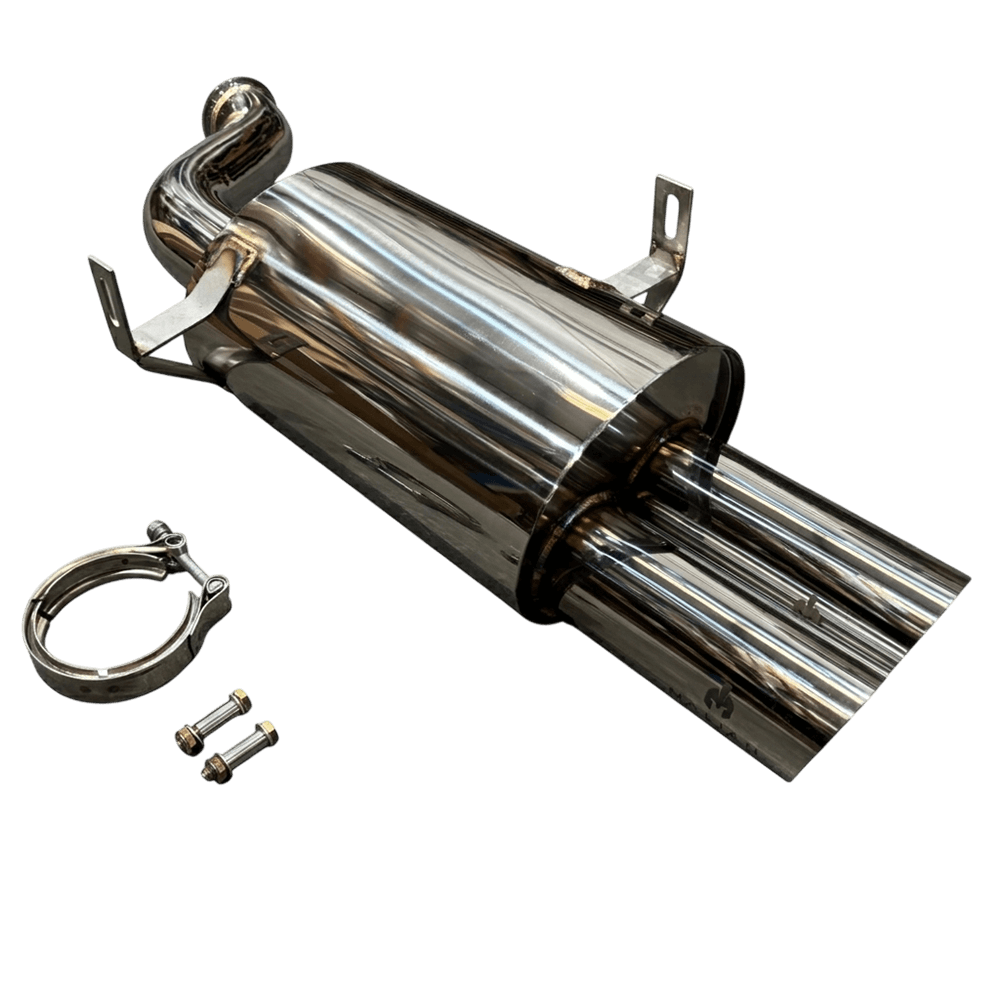 BMW E46 3″ Optional Twin Exit Rear Exhaust Box, 99-07