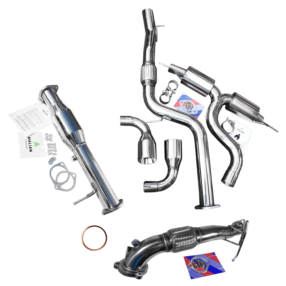 Ford Focus Mk2 ST225 C307 3″ Turbo Back Exhaust System w. Sports Cat, 04-10