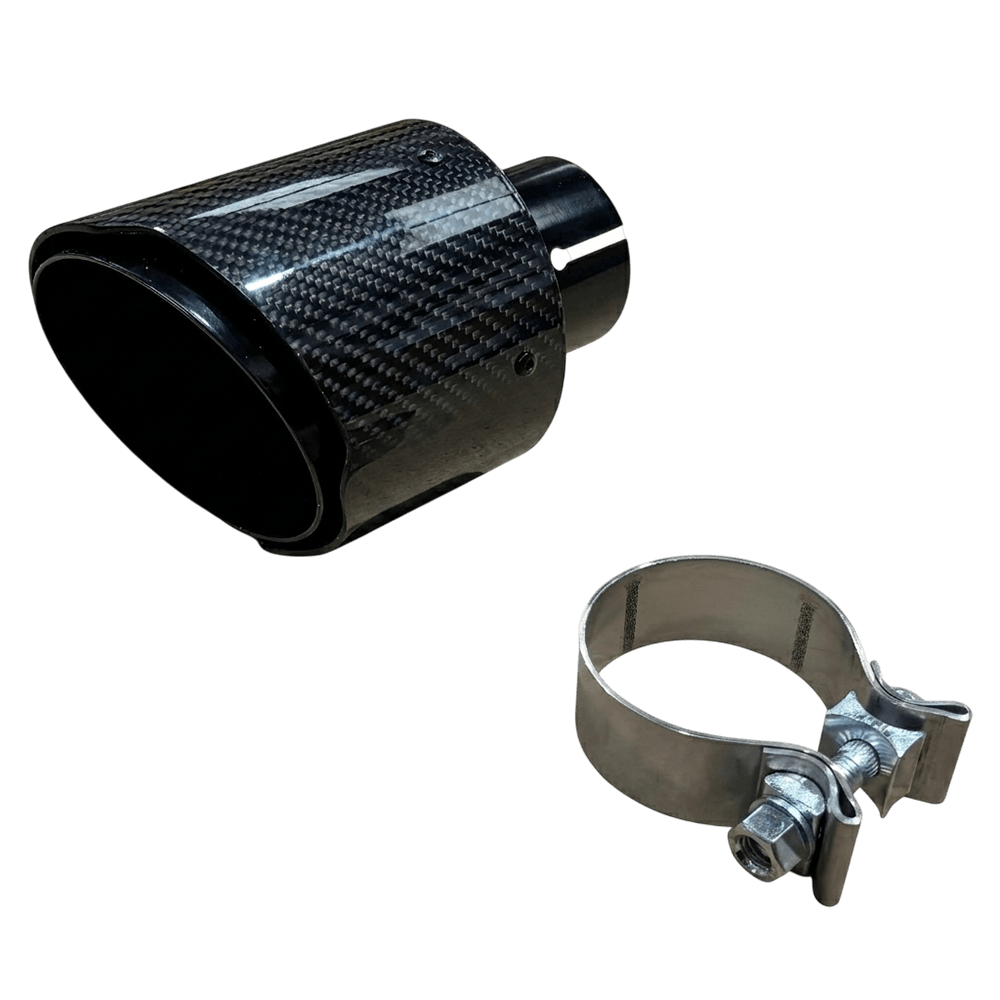 2.5 in, 114mm Out Carbon Tailpipe
