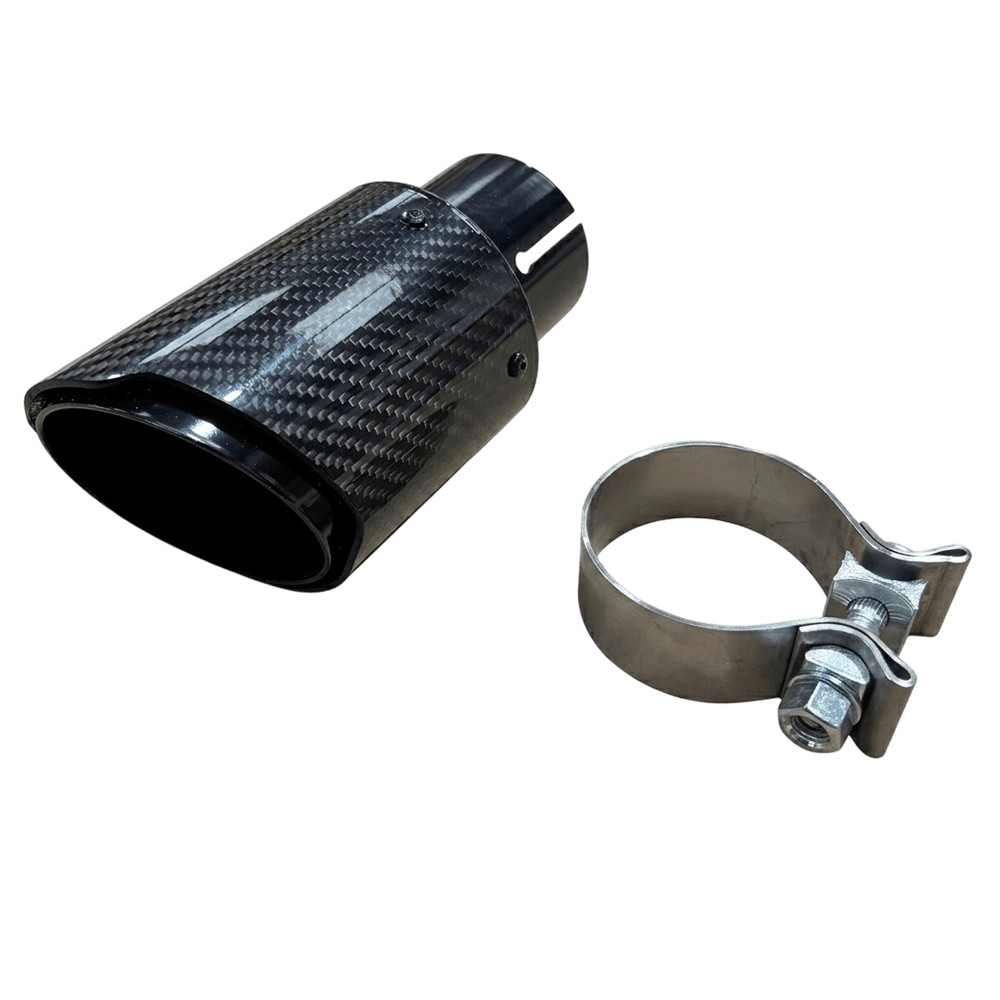 2.5 in, 89mm Out Carbon Tailpipe