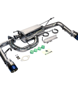 Mazda MX5/Miata NB 1.6/1.8 Dual Burnt Tailpipes Resonated Catback Exhaust