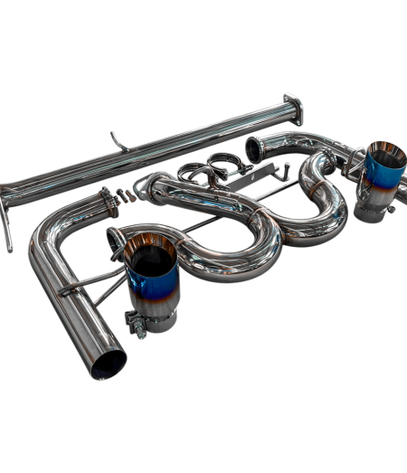 Mazda MX5/Miata 1.6/1.8 NA Late 4" Twin Burnt Tailpipes Catback Exhaust, 97-98