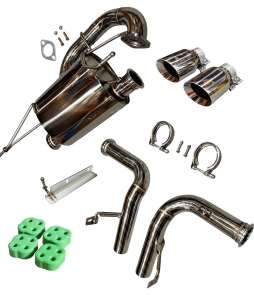 Mazda MX5/Miata Mk2/Mk2.5 Dual Tailpipes Extra Quiet Catback Exhaust, 98-05