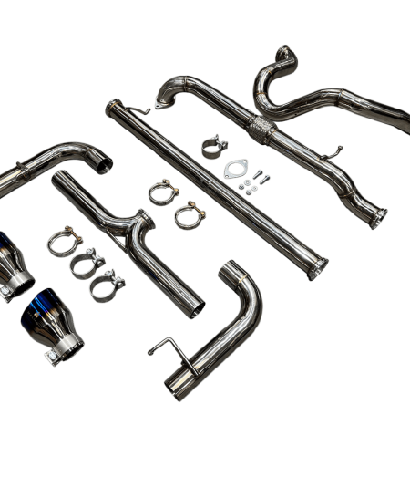 Fiat 500/595/695 Abarth Twin 4.5" Burnt Tailpipe Catback Exhaust